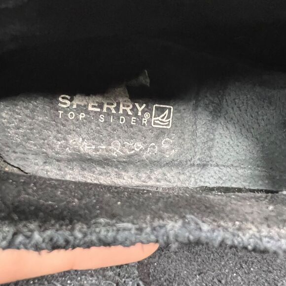 Sperry Top Sider Women's Harlow Brook Wedge Boot Bootie Black Suede Size 7 - Picture 8 of 9